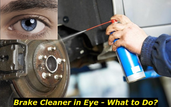 brake cleaner in eye